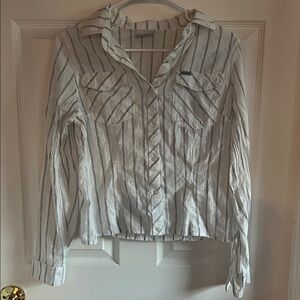 Columbia Striped Button-Up Shirt
